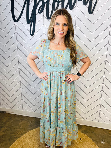 SOUTHERN ACCENT MIDI DUSTY BLUE--LAST ONE SALE